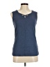 Karen Scott Blue Sleeveless Top Size M - photo 1