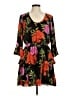Express 100% Polyester Floral Black Casual Dress Size M - photo 1