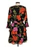 Express 100% Polyester Floral Black Casual Dress Size M - photo 2