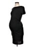Pink Blush Solid Black Cocktail Dress Size S - photo 1