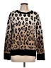 Ann Taylor Animal Print Brown Pullover Sweater Size L - photo 1