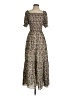 Max Studio 100% Polyester Paisley Brown Casual Dress Size S - photo 1