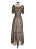 Max Studio 100% Polyester Paisley Brown Casual Dress Size S - photo 2