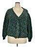 Cider 100% Polyamide Tweed Teal Cardigan Size XXL - photo 1