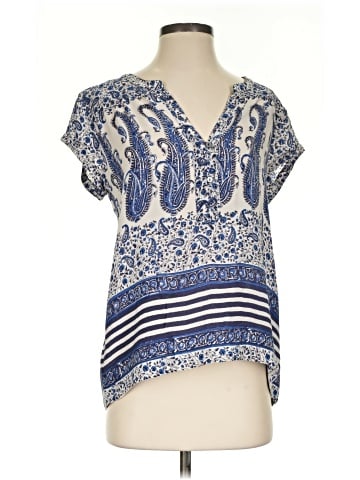 Calypso St. Barth Short Sleeve Silk Top (view 1)