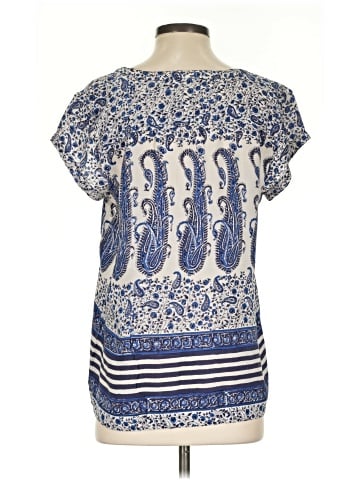 Calypso St. Barth Short Sleeve Silk Top (view 2)