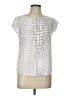 Boden 100% Viscose Silver Short Sleeve Blouse Size 10 (petite) - photo 1