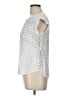 Boden 100% Viscose Silver Short Sleeve Blouse Size 10 (petite) - photo 5