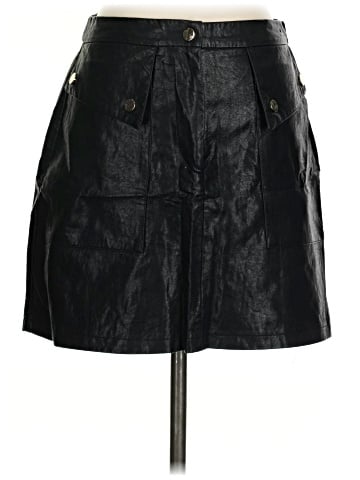 Zara Faux Leather Skirt (view 1)