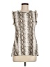 12pm by Mon Ami Silver Sleeveless Blouse Size M - photo 1