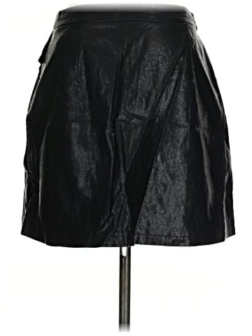 Zara Faux Leather Skirt (view 2)