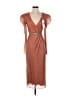 Mac Duggal 100% Polyester Orange Cocktail Dress Size 2 - photo 1