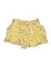 Roxy 100% Viscose Floral Yellow Shorts Size 8 - photo 1
