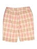 Briggs New York Plaid Orange Shorts Size 14 - photo 2