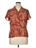 Emma James 100% Polyester Paisley Red Short Sleeve Blouse Size 14 - photo 1