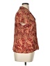 Emma James 100% Polyester Paisley Red Short Sleeve Blouse Size 14 - photo 4