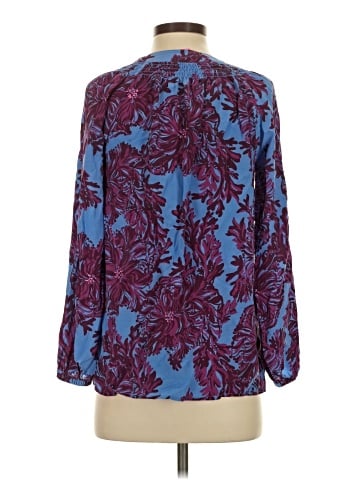 Lilly Pulitzer Long Sleeve Silk Top (view 2)