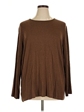 Elisabeth by Liz Claiborne Long Sleeve T-Shirt (view 1)