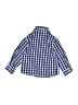Nautica Checkered-gingham Blue Long Sleeve Button-Down Shirt Size 18-24 mo - photo 2