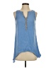 Juicy Couture 100% Polyester Blue Sleeveless Blouse Size XS - photo 1
