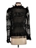BCBGMAXAZRIA Black Long Sleeve Blouse Size S - photo 1