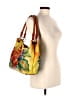 Anuschka 100% Leather Floral Tropical Multi Color Yellow Leather Shoulder Bag One size - photo 2