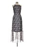 Collective Concepts 100% Polyester Paisley Blue Cocktail Dress Size L - photo 1