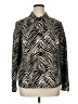 Chico's Animal Print Ivory Track Jacket Size XL (3) - photo 1