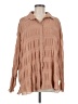 Missguided Tan Long Sleeve Blouse Size 6 - photo 1