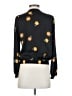 Madewell 100% Polyester Black Bubble-Sleeve Wrap Top in Floating Florets Size XS - photo 2