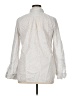 Garnet Hill Polka Dots Silver Long Sleeve Button-Down Shirt Size 14 - photo 2