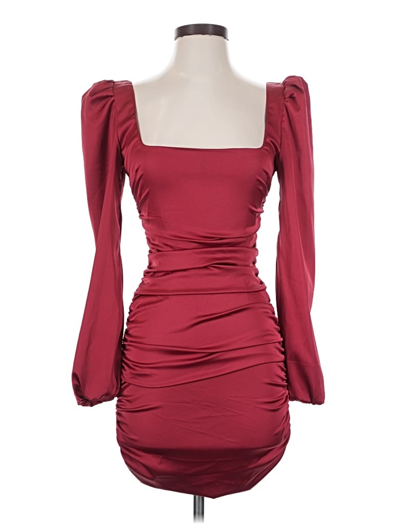 Oh Polly Cocktail Dress: Burgundy Dresses - Size 4