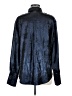 Karen Millen 100% Polyester Metallic Blue Long Sleeve Blouse Size 6 - photo 2