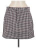 Madewell Checkered-gingham Red Gray Casual Skirt Size 6 - photo 1