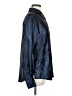 Karen Millen 100% Polyester Metallic Blue Long Sleeve Blouse Size 6 - photo 4