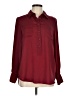 Dalia Collection 100% Polyester Burgundy Long Sleeve Blouse Size M - photo 1