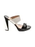 Diane von Furstenberg Color Block Black Sandals Size 8 - photo 1