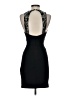 Jodi Kristopher Solid Black Cocktail Dress Size 3 - photo 2