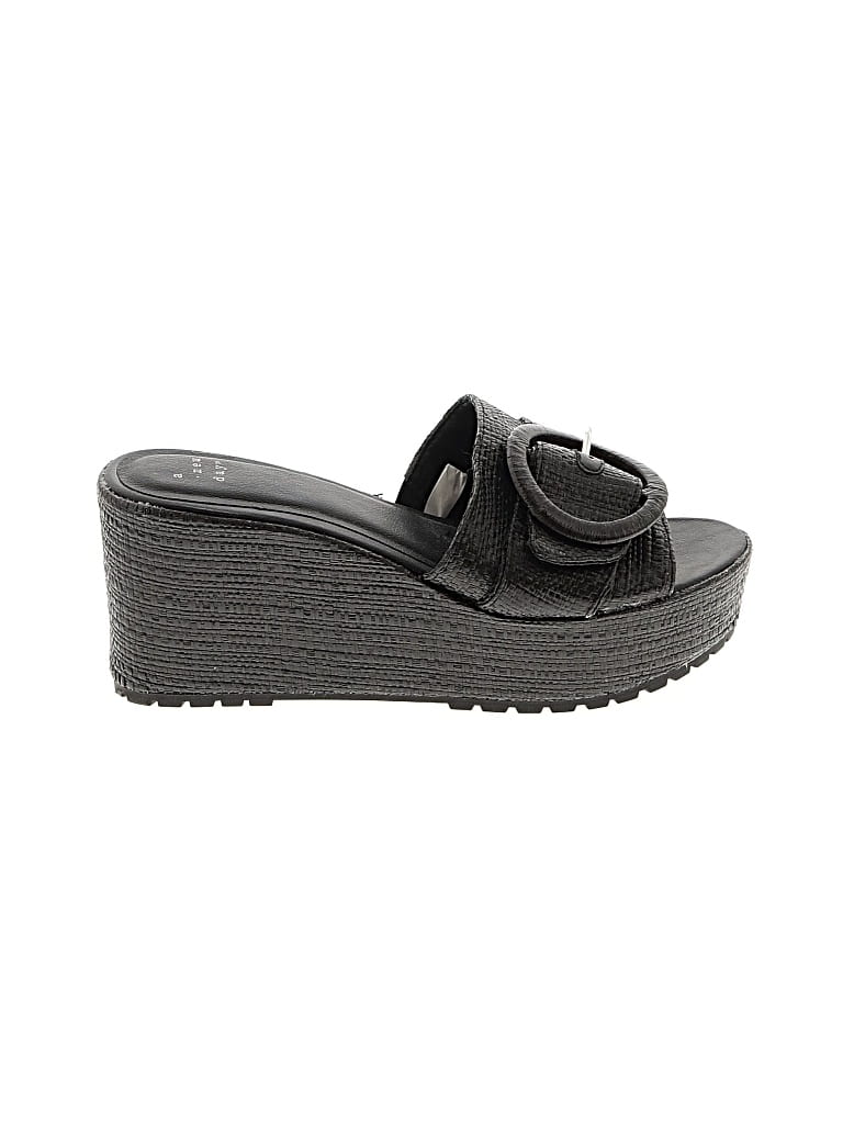 Pre-owned A New Day Wedges In Black