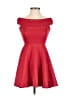 Boohoo Solid Red Cocktail Dress Size 2 - photo 1