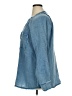 DR2 100% Cotton Blue 3/4 Sleeve Blouse Size XL - photo 5
