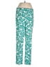 Tory Burch Print Teal Casual Pants Size 0 - photo 1