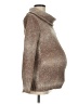 Mimi Maternity Tweed Brown Turtleneck Sweater Size Sm Maternity - photo 4