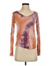 Aero Tie-dye Orange Long Sleeve Top Size S - photo 1