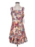 Aqua 100% Polyester Print Purple Cocktail Dress Size XS - photo 1