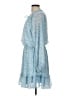 GB 100% Polyester Paisley Blue Casual Dress Size L - photo 5