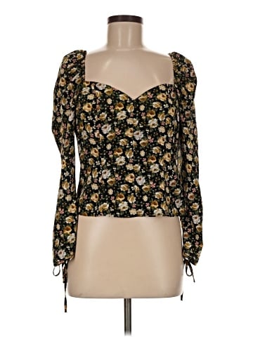 Topshop Long Sleeve Blouse (view 1)