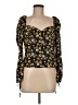 Topshop Black Long Sleeve Blouse Size 6 - photo 1