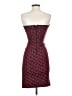 Reference 100% Polyester Hearts Burgundy Cocktail Dress Size S - photo 2