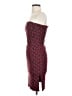 Reference 100% Polyester Hearts Burgundy Cocktail Dress Size S - photo 5